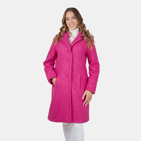Abrigo teddy de mujer , Fucsia Abrigo teddy de mujer , Fucsia